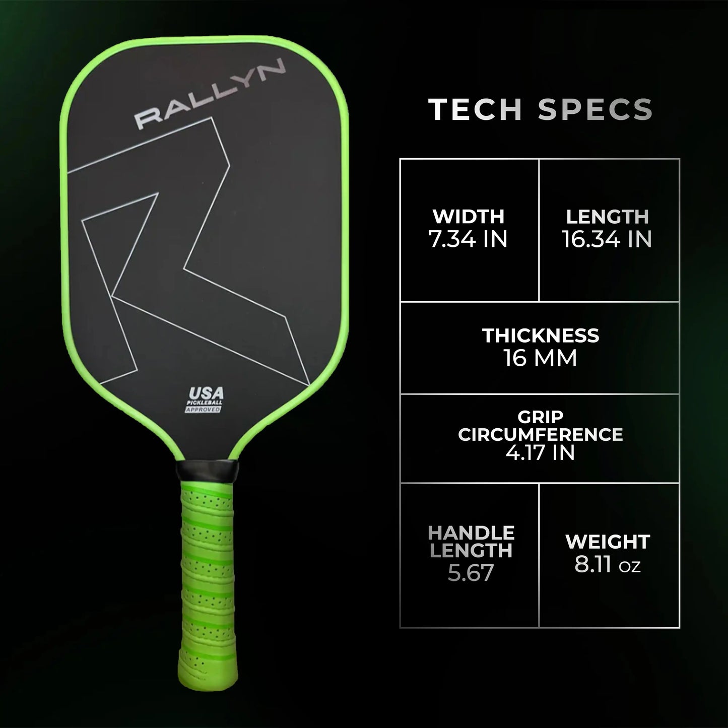GEN 4 Carbon Fiber Power Pickleball Paddle | Rallyn